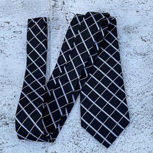 Club Room Men Tie Black Tone Necktie